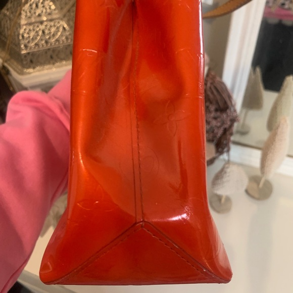 Authentic Louis Vuitton veneer red orange bag - Picture 13 of 15
